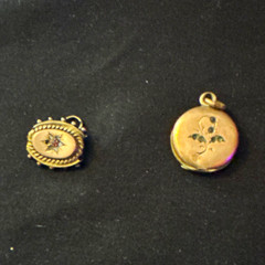 1870-80 Victorian watch fob/pendant, 1900-30 Victorian pendant
