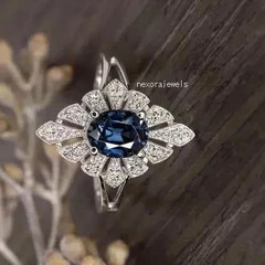 2Ct Art Deco Style Lab Created Diamond Wedding Engagement 14K White Gold FN Ring