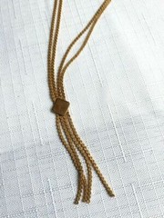 Vintage Gold Tone Necklace 24 Inches 2 Strand – As Pictured -VM127