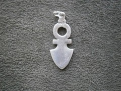 Tuareg Timia Cross Amulet Talisman Vtg 958 Silver Bracelet Charm Pendant 2.0g