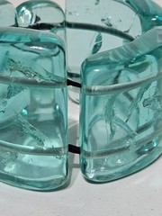 Runway Gerda Lynngaard Monies Seafoam Green Lucite Necklace Bracelet Earring Set