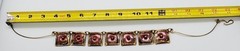 Vintage Enamel Copper Mixed Metals Necklace