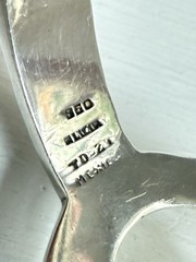 Vintage ALICIA TD-27 Signed TAXCO Mexico 950 Silver Modern Chunky Bracelet 73g