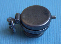 Vintage 40’s movable waffle iron sterling charm