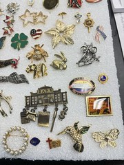 Estate Find Lot Of Assorted Pins/Brooches.