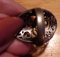 SHIPS FREE ~~ 1980’s Chunky Metal Reticulated Size 8 Ring