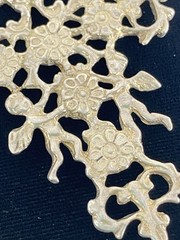 Vtg Guglielmo Cini Art Nouveau Cross Pendant 3.5 Inches