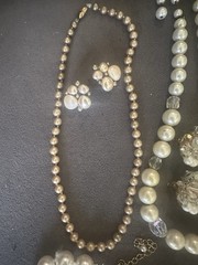 Lot of Pearl Themed Vintage & Modern Jewlery