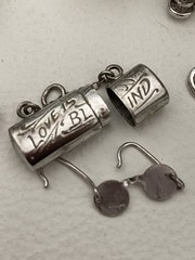 Vintage Sterling Silver MECHANICAL Charm England Choose