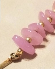 Hobe Necklaces,3 Original Tag, Gemstones, Amethyst 15″, Quartz, 17″ Pink, Green