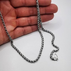 Vintage Beautiful Jewelry Chain Necklece,925 Sterling Silver,Signed , 25,39g