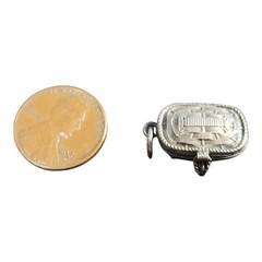 Antique Silver Egyptian Moses Basket Pendant