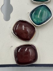 Croft & Barrow 3-Pair Stud Earrings Set Multicolor Nickel Free Giftable NWT
