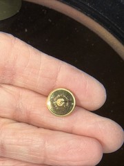 Vtg Ballou B.A.B. Stud Button Earrings Gold Plated 1/20 12K GF with 14K posts