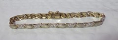 VINTAGE FAS 925 STERLING SILVER HUGS & KISSES 7 1/4″ BRACELET