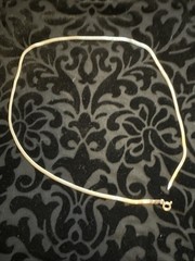 Sterling Silver Signed ITALY GLO 18″ Herringbone Chain necklace 3.1 g – 2mm 925