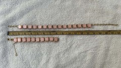 Vintage Coro jewelry from the 1950s or 1960s, featuring pink thermoset lucite…