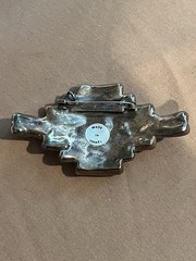 Sterling Silver 925 Brooch Pendant Israel Vtg 32.8g Wear Sell Scrap Wearable