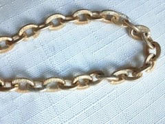 Vintage Gold Tone Chain Necklace 32 Inches. As Pictured -VM70