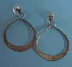 AGE Anna Greta Eker 925 Sterling Silver Vintage Norway Modernist Dangle Earrings