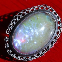 925 sterling silver brooch 5.20ct crystal opal pin 1900’s antique 3.1gr N3035