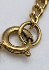 Vintage Gold Tone White Faux Pearl Station Necklace 53 In Long Cable Chain