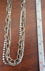 STERLING SILVER .925 SILPADA 3 strand, 18″ Necklace, 19.2 grams
