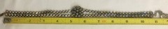 Clear Rhinestone Black Trimmed Lightweight Choker Necklace EC!