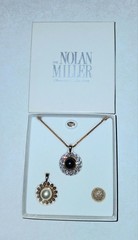 Vintage Nolan Miller Glamour Collection Sunflow Necklace Interchangeable Pendant