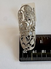Bella Luce Sterling 925 Clear CZ Stone 1.07 CTW Elongated Ring Sz 5.5 New w/Tags