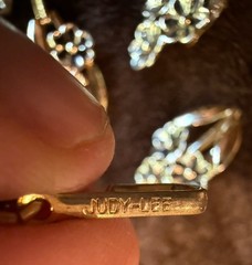 Vintage Judy Lee Daisy Set Necklace, Bracelet & Earrings Clip On