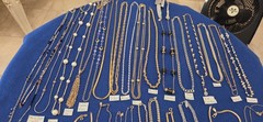 Vintage Mod Necklace Lot Of 62.dainty.simple.26 Signed Monet Avon Trifari J.crew