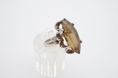 Vintage Mexico Sterling Silver 925 Smoky Quartz Ring Size 8