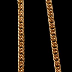 Bellezza Cuban Link Chain Gold Plated 20″ Necklace Vintage Classic Elegant Italy
