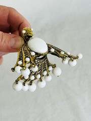 VTG MCM Bird Pendant Necklace No Chain