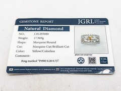 $10000 1ct VS Fancy INTENSE Yellow Diamond Platinum 12mm Band Ring 18g CERTIFIED