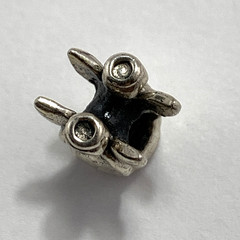 Two 925 Sterling Charm Beads 3-D Angel plus Guardian Angel to Protect and Guide