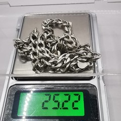 Vintage Beautiful Jewelry Chain, 925 Sterling Silver, Signed 25,22g