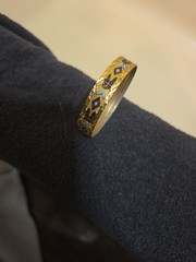 1960s VINTAGE RUSSIAN ENAMEL BRACLET GOLD TONE METAL RARE COLLECTIBLE