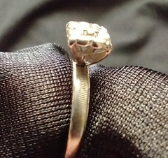 14k White Gold Illusion Set Diamond Solitaire Ring Sz 4.5 Lovely Mounting