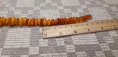 BALTIC HONEY NECKLACE FROM NATURAL AMBER VINTAGE BEAUTIFUL 44gr