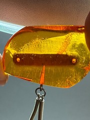 Vintage Baltic Amber Necklace Brooch Pendant 2in1 17.2g 35.5mm Cognac USSR Latvi