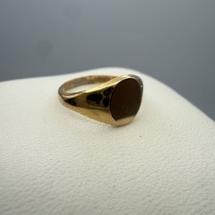 Vintage Uncas 10k GF Yellow Unisex Signet ring size 4