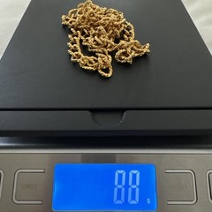 Vintage Erwin Pearl? Gold Plated Cable Chain Link Necklace 14 1/2” Heavy Unisex