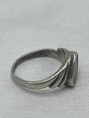 Vintage 925 Sterling Silver Mother-of-Pearl Ring Size 5