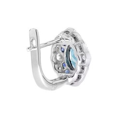 3.50Ct Art Deco Style Lab-Created Diamond Anniversary 14K White Gold FN Earrings