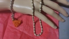 Silver Toned Vintage Jewelry Lot 1 Size Fits All Chunky Ring Necklace & Bracelet
