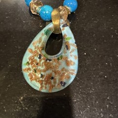 Lot Of 2 Colorful Costume Jewelry Necklaces Long