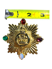 Large Vintage House of York Prince of Wales – Sun of York & 3 Plume Brooch