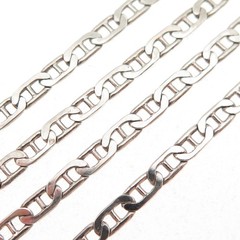 925 Sterling Silver Vintage Italy Anchor Mariner Chain Necklace 18″